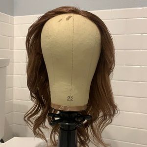 Auburn human hair wig